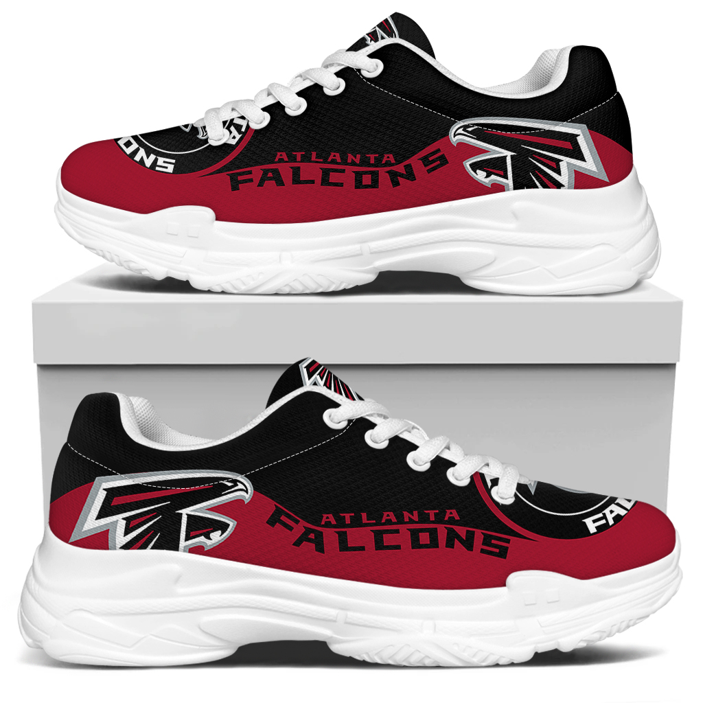 Women's Atlanta Falcons Edition Chunky Sneakers With Line 002